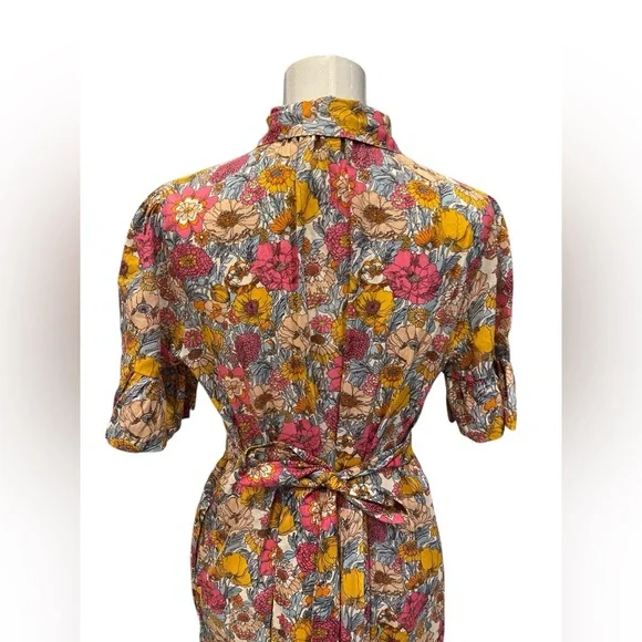 Trovata Martine Dress in the "Dawn Fleurettes" floral print Size:L - Picture 6 of 9